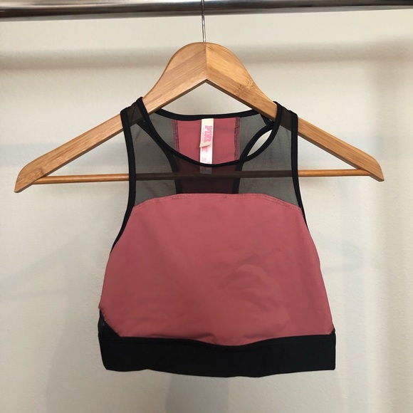 pink high neck sports bra! - Picture 2 of 2